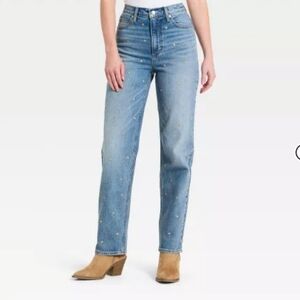 Valentine's Day embellished jeans